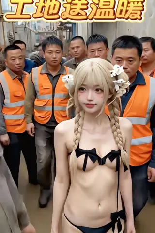 背着男朋带闺蜜去工地送温暖